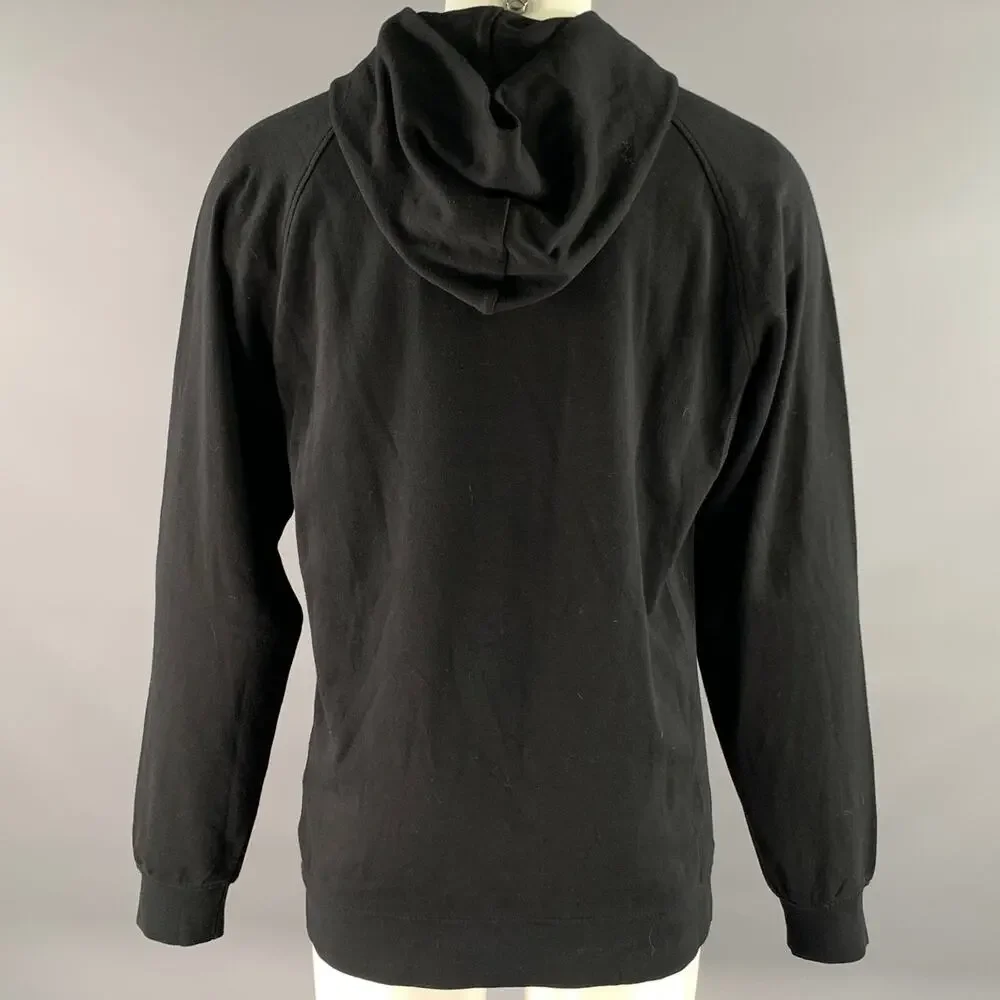 VISVIM Size XL Black Wash Cotton Hoodie Sweatshirt - Picture 4 of 7